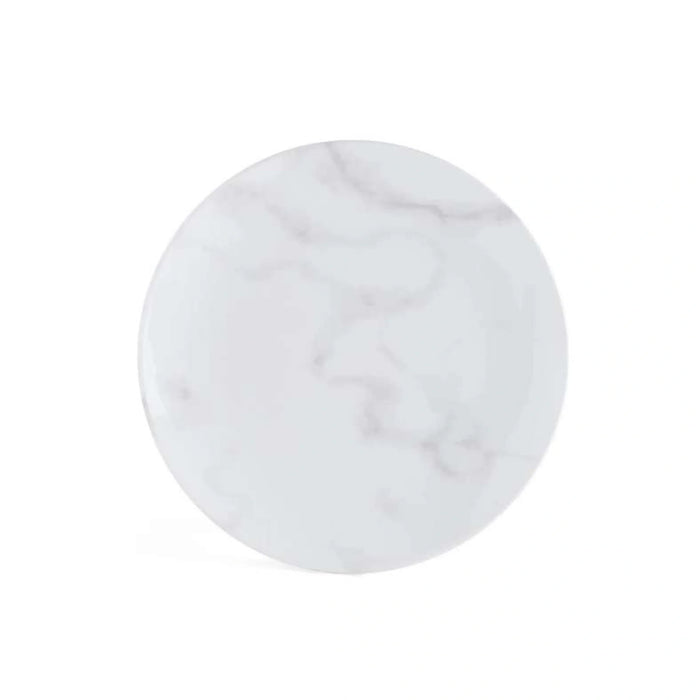 Marble 12-Piece Porcelain Dinner Set - White