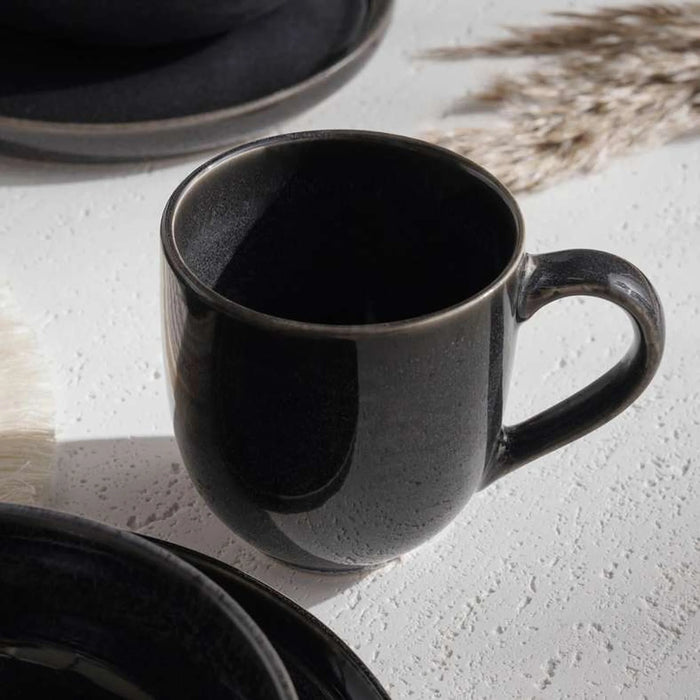 Marella 16-Piece Stoneware Dinner Set -Dark Blue