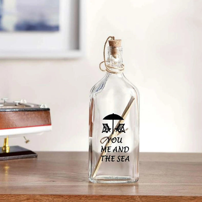 Maren Glass Decor Bottle 9X5X25Cm - Clear Pan Home