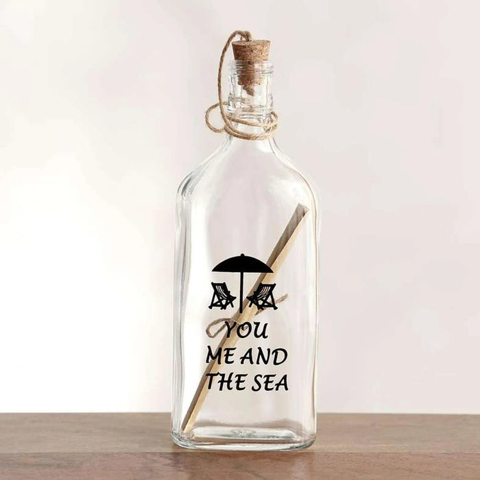 Maren Glass Decor Bottle 9X5X25Cm - Clear Pan Home