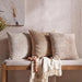 Mariah Embroidered Down Alternative Filled Cushion 50X50Cm - Beige Pan Home