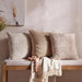 Mariah Embroidered Down Alternative Filled Cushion 50X50Cm - Natural Pan Home