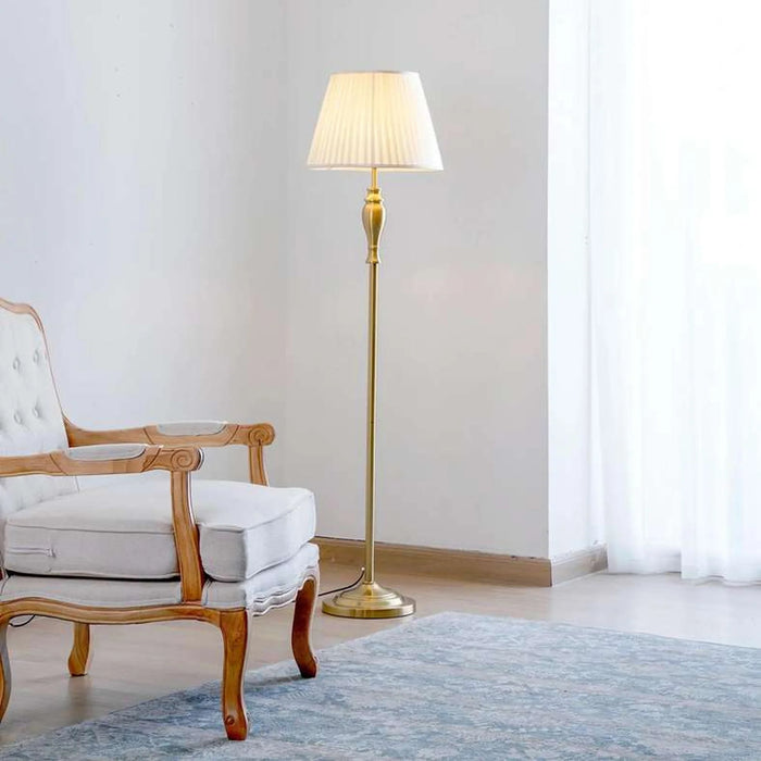 Maribel E27 Floor Lamp D40X160Cm- Brass