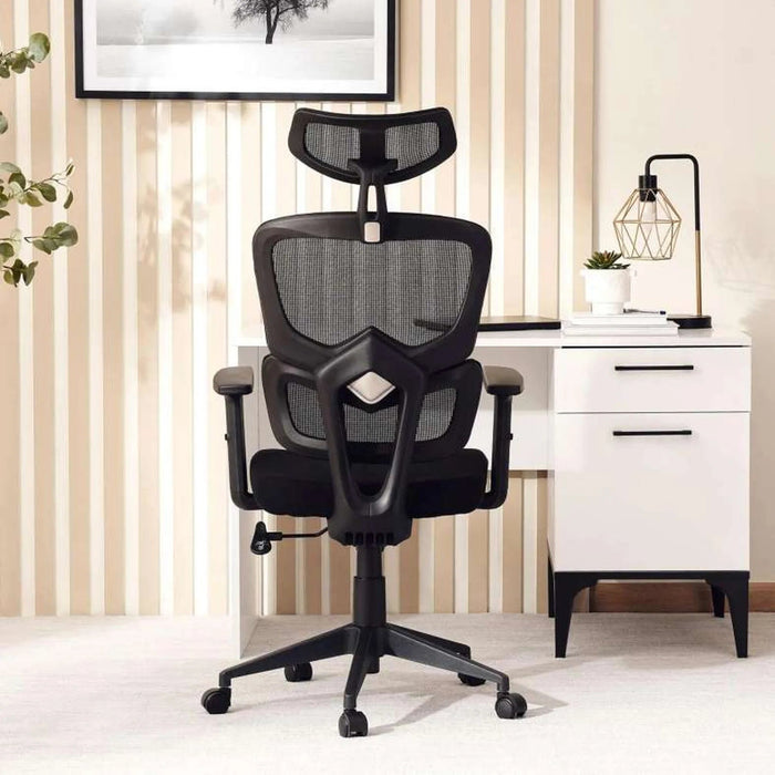 Marics Office High Back Chair Mesh Fabric - Black Pan Home