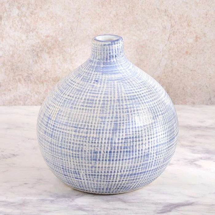 Marilyn Ceramic Vase 17X17X17Cm- Blue