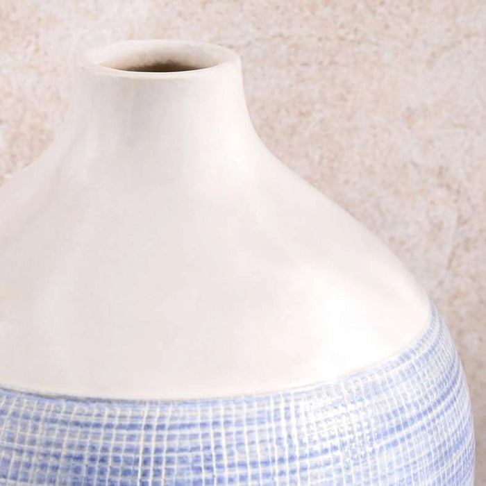 Marilyn Ceramic Vase 23X23X23Cm- Blue