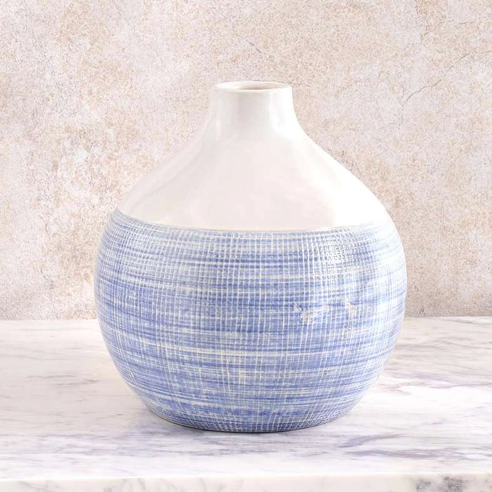 Marilyn Ceramic Vase 23X23X23Cm- Blue