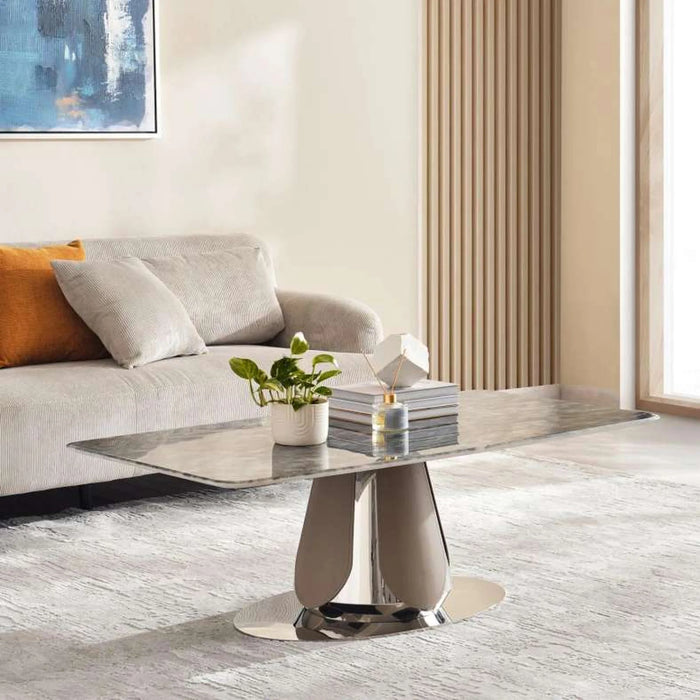 Marin Coffee Table  - Silver Beige