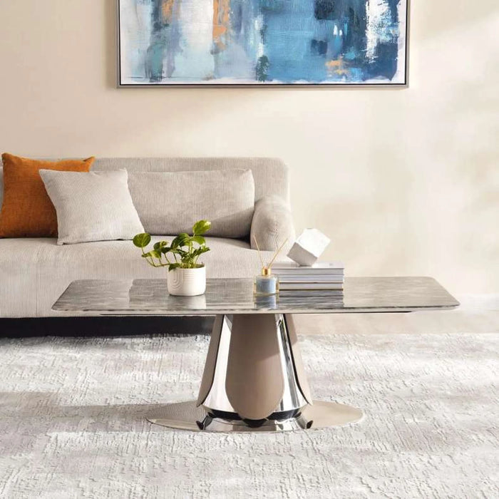 Marin Coffee Table  - Silver Beige