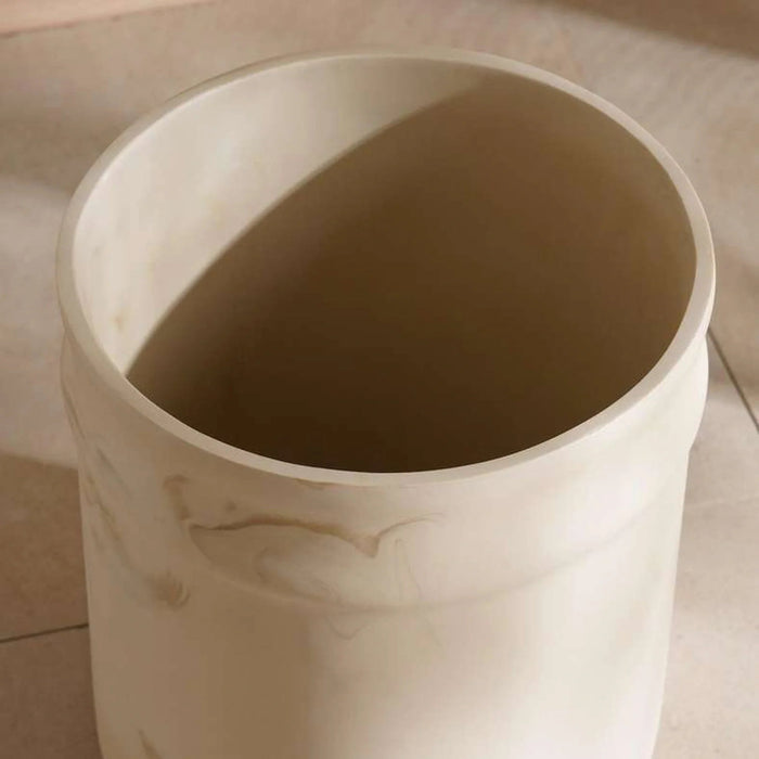 Maris Waste Bin 21.5X21.5X24.5- Beige Pan Home