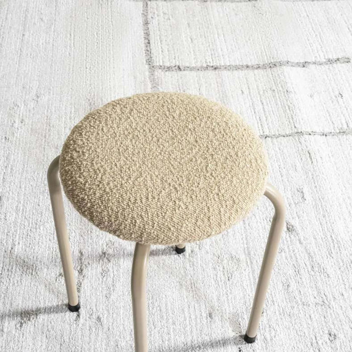 Marius Stool Round - Beige