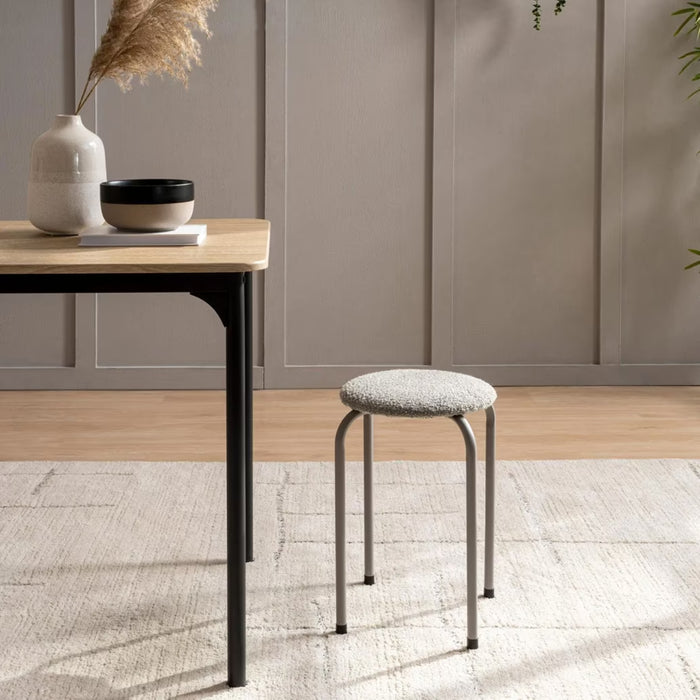 Marius Stool Round - Grey