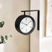 Marlow Double Sided Railway Clock 29X9X28.5Cm - Black Pan Home