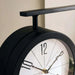Marlow Double Sided Railway Clock 29X9X28.5Cm - Black Pan Home