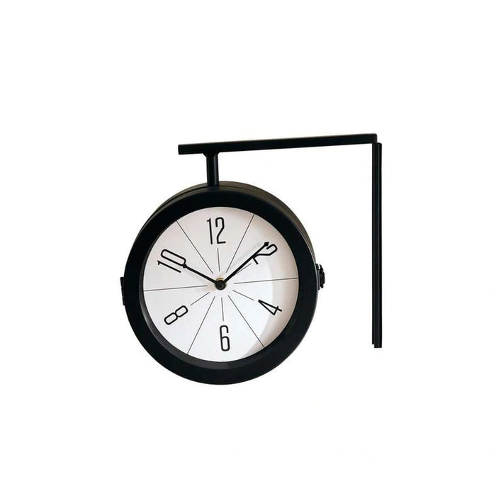 Marlow Double Sided Railway Clock 29X9X28.5Cm - Black Pan Home