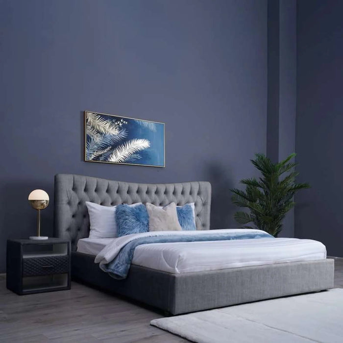 Mars Headboard Chanel Grey L-200 : H-125 Cm