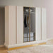 Martoni  6 Door Wardrobe - Light Grey Pan Home