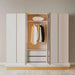 Martoni  6 Door Wardrobe - Light Grey Pan Home