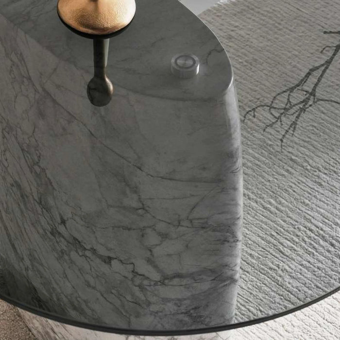 Massimo 6 Seater Dining Table - Black & White