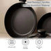 Mateo 10-Piece Cookware Set -Black Pan Home