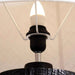Matera Polyresin Floor Lamp 20X20X128.5Cm - Black Pan Home