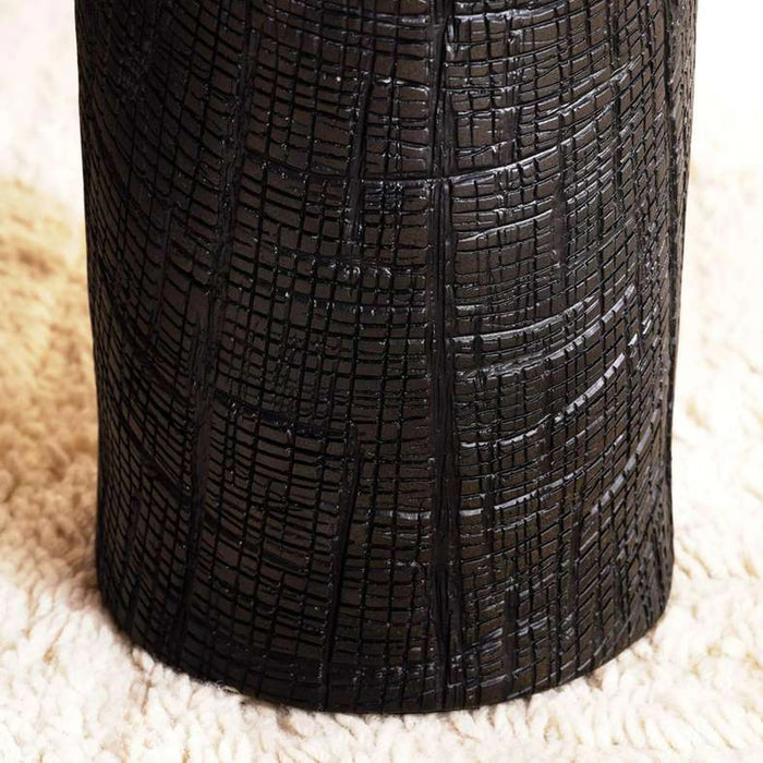 Matera Polyresin Floor Lamp 20X20X128.5Cm - Black Pan Home