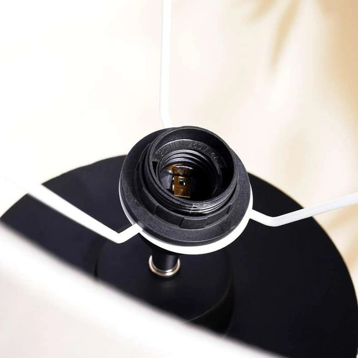 Matera Polyresin Floor Lamp 20X20X128.5Cm - Black Pan Home
