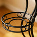 Matis Metal 6 Pots Planter Stand 45X19X106Cm - Black Pan Home