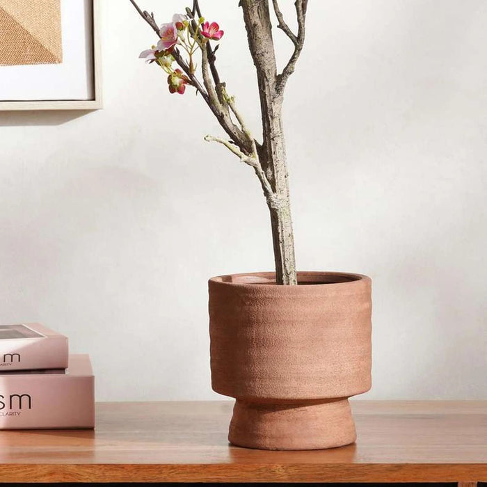 Maura Stoneware Planter 14X14X14Cm - Terracotta Pan Home