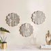 Mavens 3-Piece Decorative Mirrors Dia 25Cm - Gold Pan Home