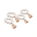 Maxine 4-Piece Wooden Napkin Ring Set  - Natural Pan Home