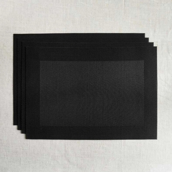 Maxwell  4Piece Vinyl Placemat Set 33X48Cm - Anthracite Pan Home