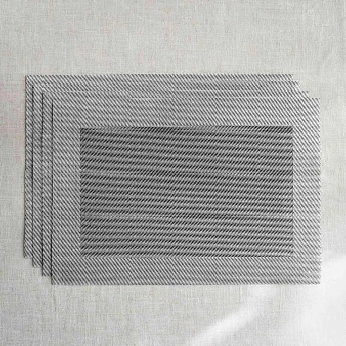 Maxwell  4Piece Vinyl Placemat Set 33X48Cm - Grey
