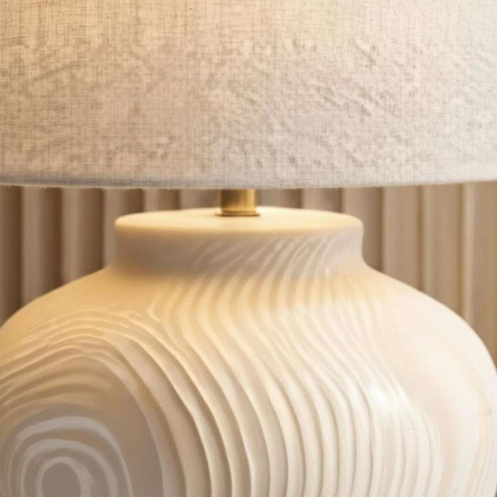 Mayer E27 Ceramic Table Lamp 45X59Cm - Cream
