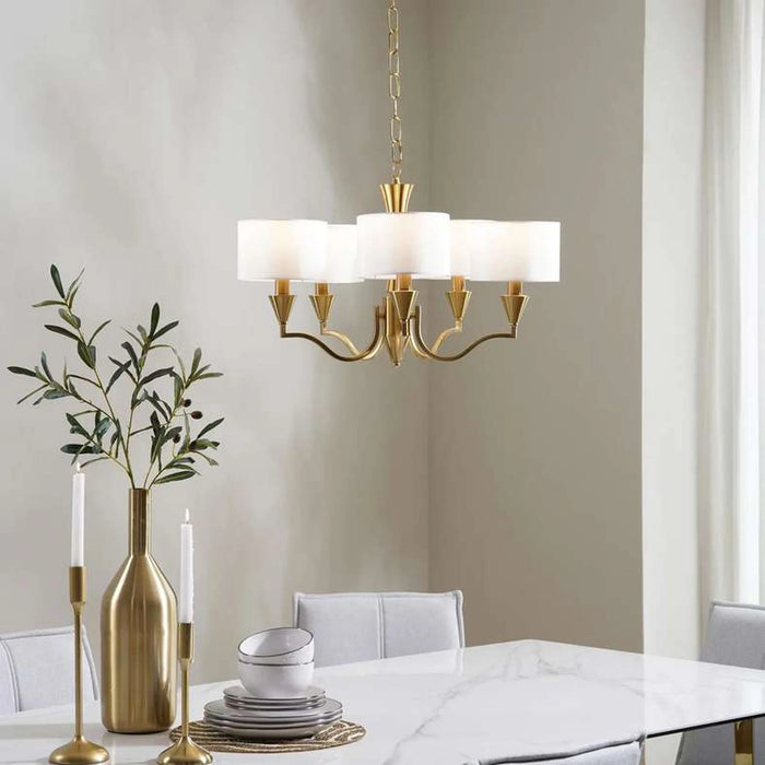 Mayton 5-Light E14 Chandelier Dia65X120Cm - Gold