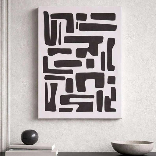 Mazeon Printed Canvas Wall Art 30X40Cm - Black Pan Home