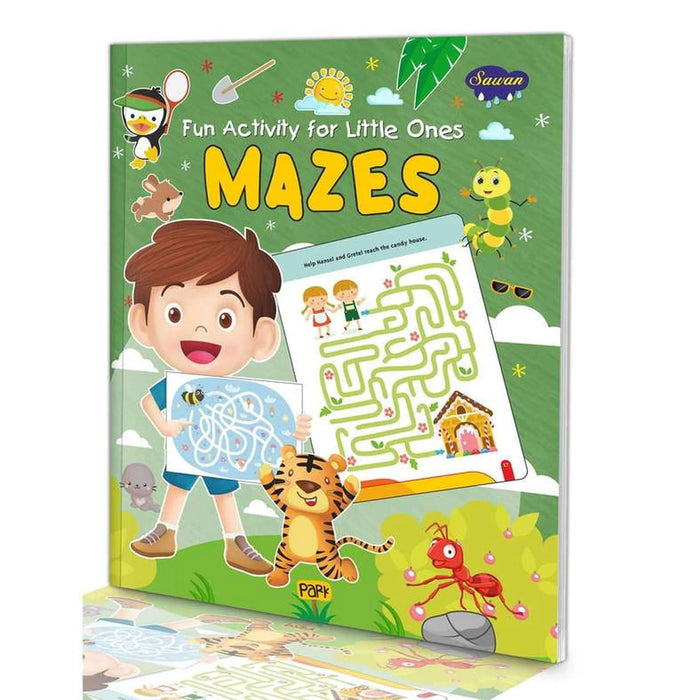 Mazes 32 Pages Coloring Book -Multi