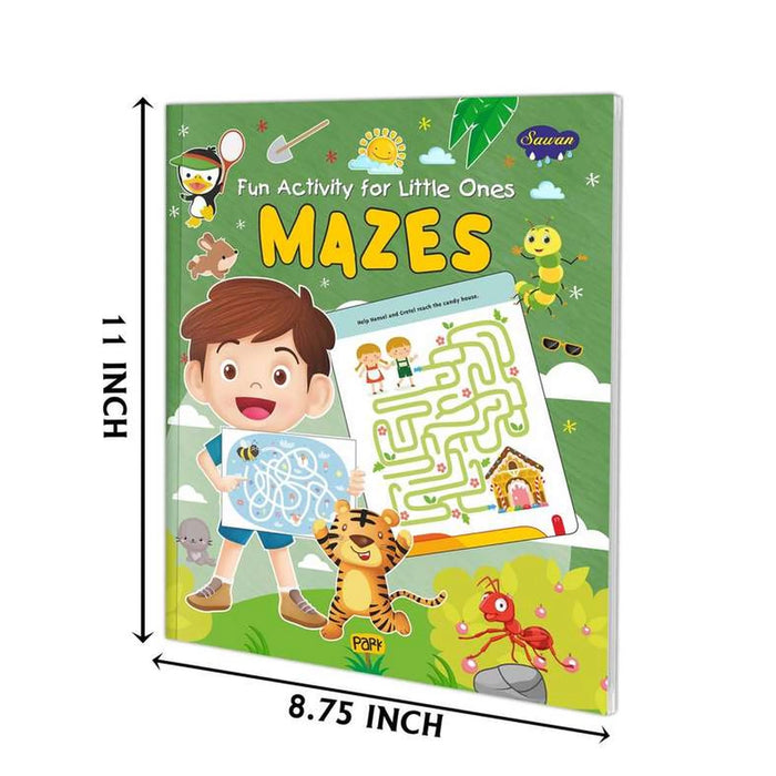 Mazes 32 Pages Coloring Book -Multi