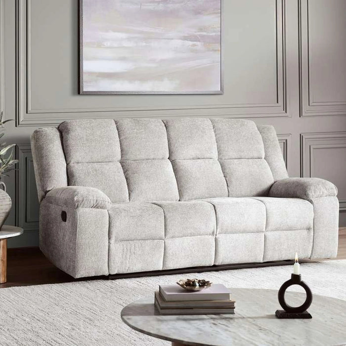 Meatdow Mat 3 Seater Recliner Sofa - Grey