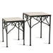 Medley 2-Piece Square Metal Planter Stand - White Pan Home