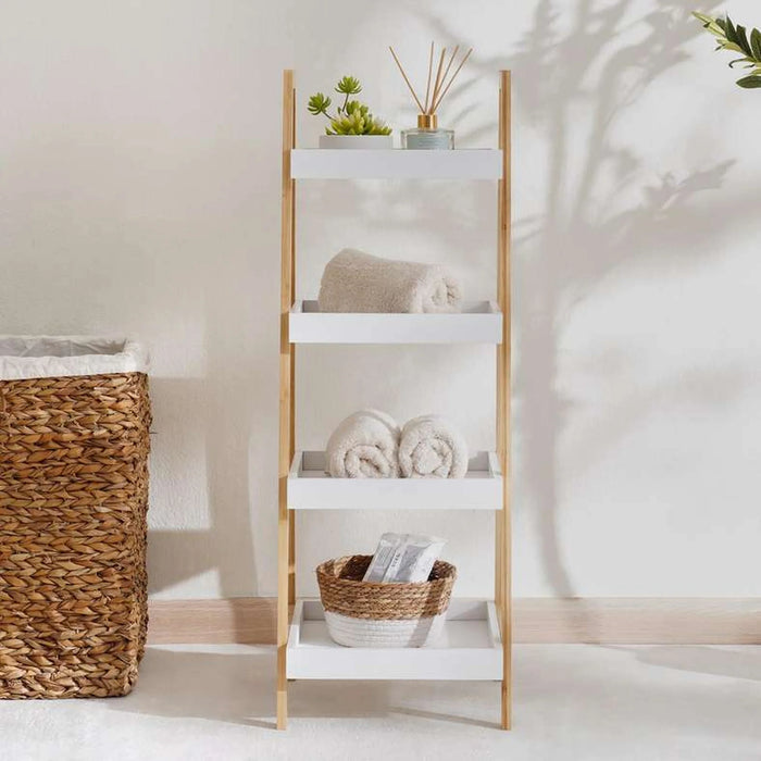 Megan Bamboo Storage Shelf 35X36X98Cm - Natural