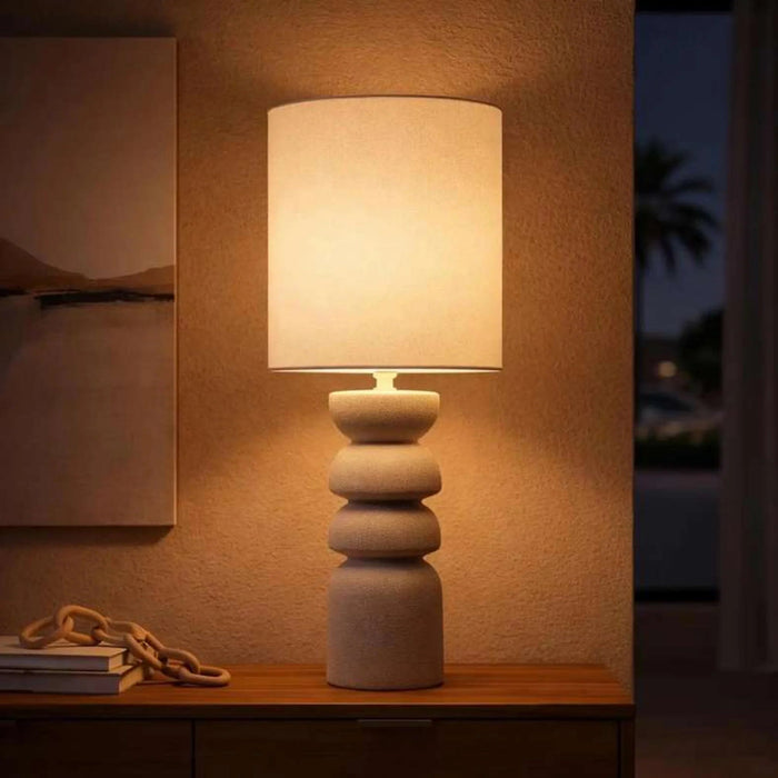 Megor E27 Ceramic Table Lamp 20X49.5Cm - White Pan Home