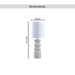 Megor E27 Ceramic Table Lamp 20X49.5Cm - White Pan Home