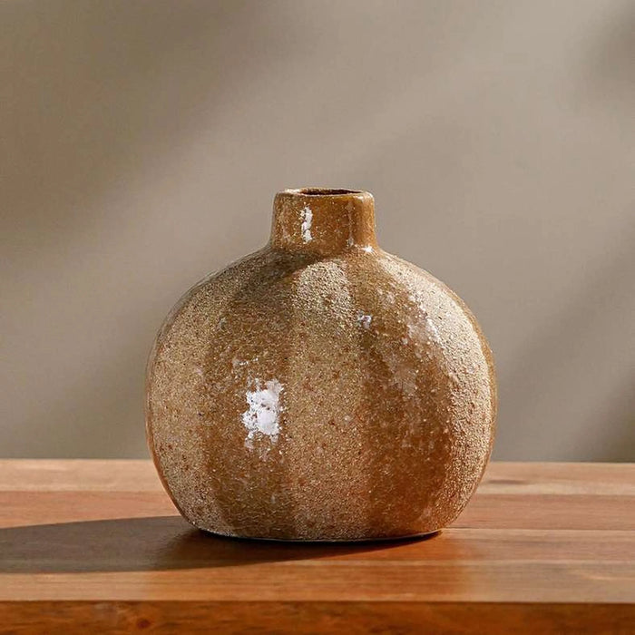 Mei Stoneware Bud Candle Holder 13X13X12.5Cm - Brown