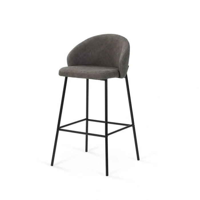 Mela Bar Chair - Grey Black Pan Home