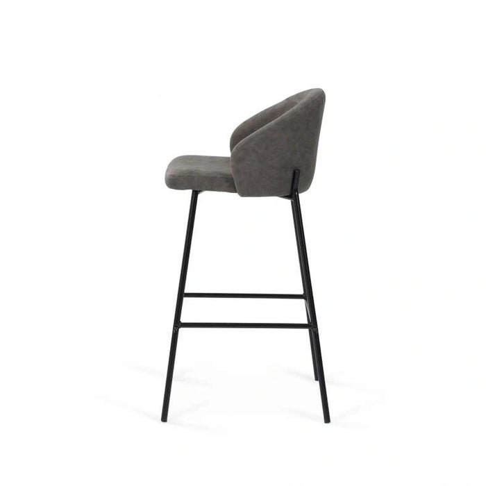 Mela Bar Chair - Grey Black Pan Home