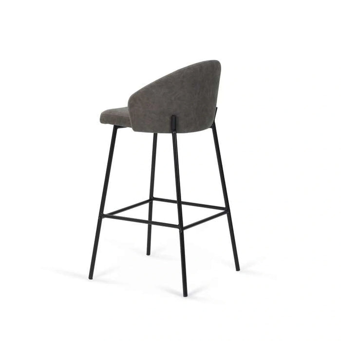 Mela Bar Chair - Grey Black Pan Home