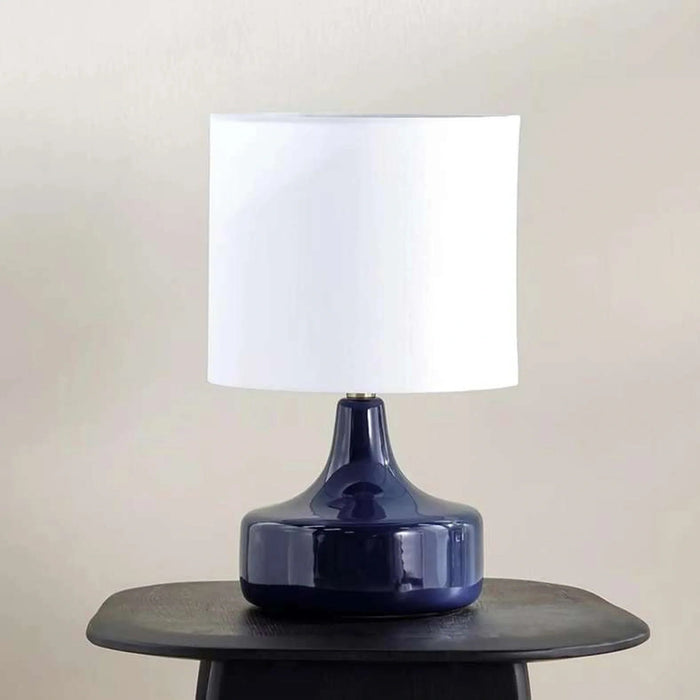 Melcra E27 Ceramic Table Lamp 28X47Cm - Blue Pan Home