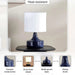 Melcra E27 Ceramic Table Lamp 28X47Cm - Blue Pan Home