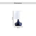 Melcra E27 Ceramic Table Lamp 28X47Cm - Blue Pan Home